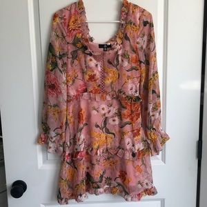 Long Sleeved Floral Dress
